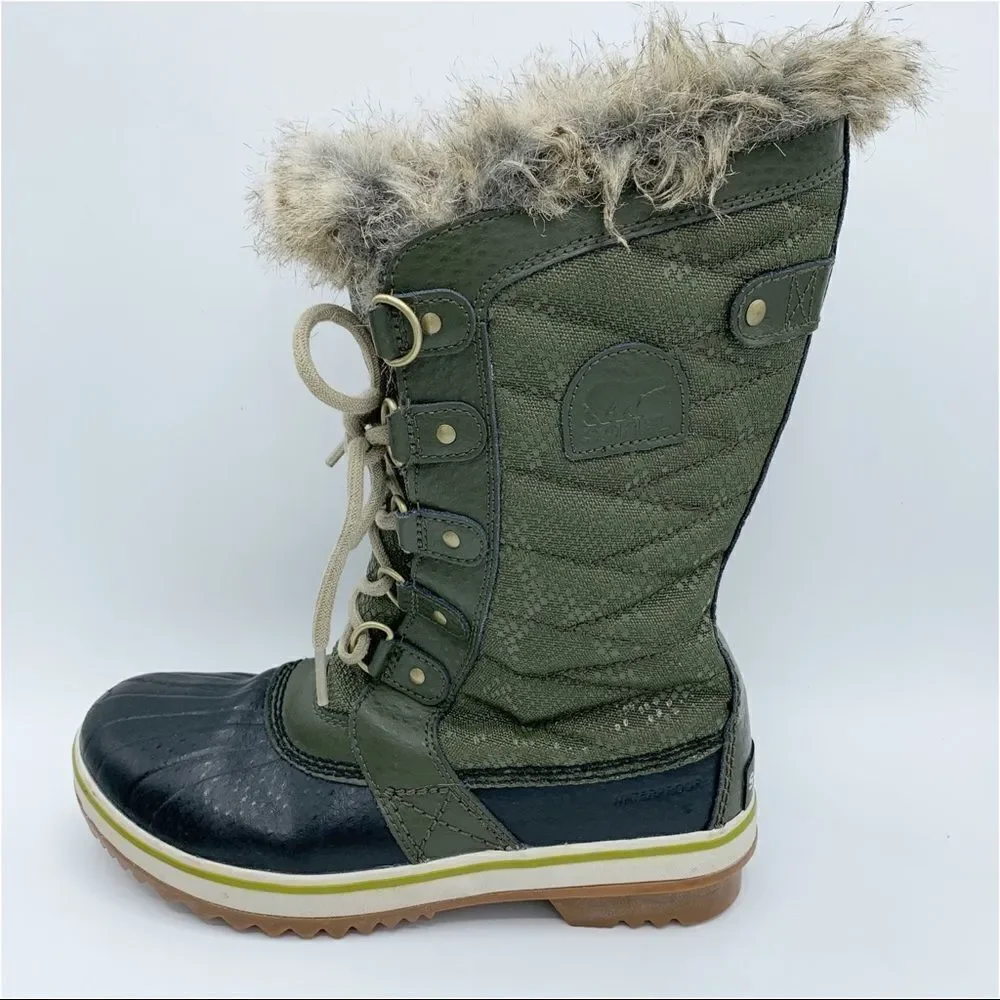 Sorel Torfino Warm Green Waterproof Snow Boots‎